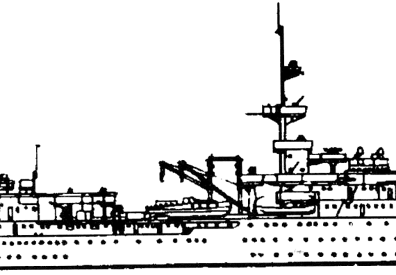 Корабль DKM Brummer [Training Ship] (1940) - чертежи, габариты, рисунки